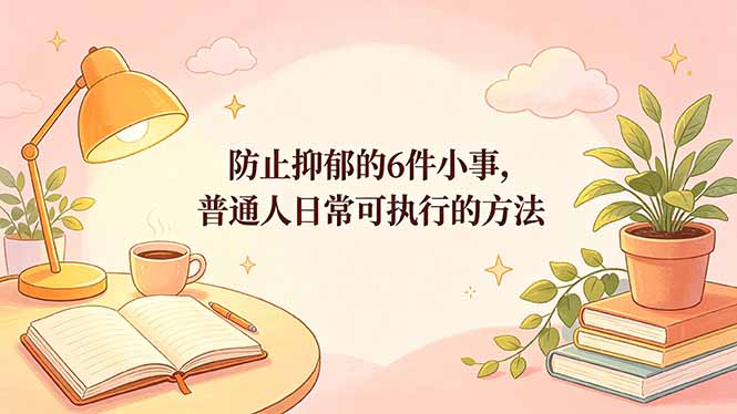 付费文章：防止抑郁的6件小事，普通人日常可执行的方法 - 网创智库网创-网赚-电商-tk-出海-AI-抖音-快手-小红书-视频号-玩法-创业-小程序-公众号-私域-s粉网创智库