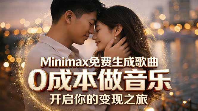 Minimax免费生成歌曲实测！0成本做音乐，说唱流行Lofi一键生成 - 网创智库网创-网赚-电商-tk-出海-AI-抖音-快手-小红书-视频号-玩法-创业-小程序-公众号-私域-s粉网创智库