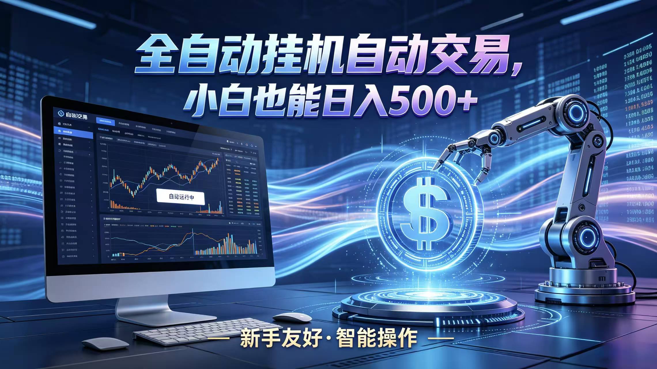 全新智能化交易助手，傻瓜式操作，小白也能快速上手，轻松实现日入500+ - 网创智库网创-网赚-电商-tk-出海-AI-抖音-快手-小红书-视频号-玩法-创业-小程序-公众号-私域-s粉网创智库