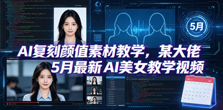 AI复刻颜值素材教学，某大佬5月最新AI美女教学视频，内含4月好物复刻教学 - 网创智库网创-网赚-电商-tk-出海-AI-抖音-快手-小红书-视频号-玩法-创业-小程序-公众号-私域-s粉网创智库