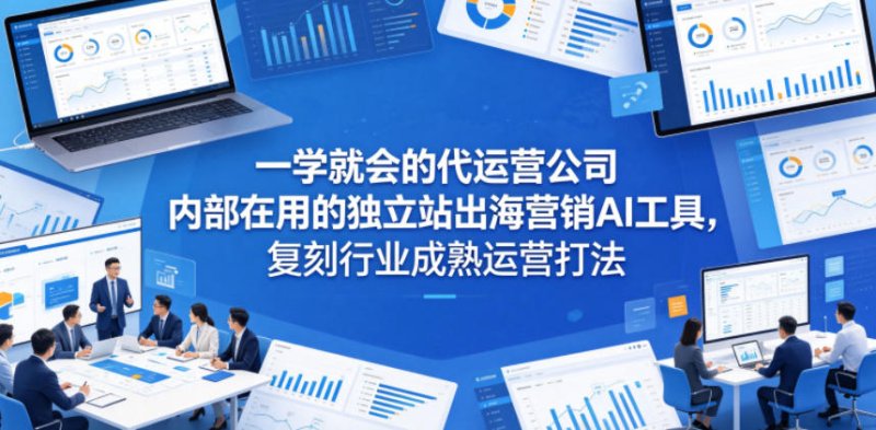 一学就会的代运营公司内部在用的独立站出海营销AI工具,复刻行业成熟运营打法网创-网赚-电商-tk-出海-AI-抖音-快手-小红书-视频号-玩法-创业-小程序-公众号-私域-s粉网创智库