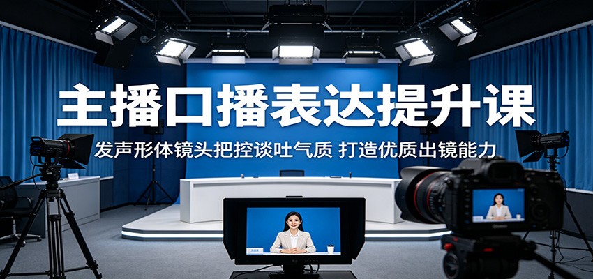 主播口播表达提升课:发声形体镜头把控谈吐气质,打造优质出镜能力 - 网创智库网创-网赚-电商-tk-出海-AI-抖音-快手-小红书-视频号-玩法-创业-小程序-公众号-私域-s粉网创智库