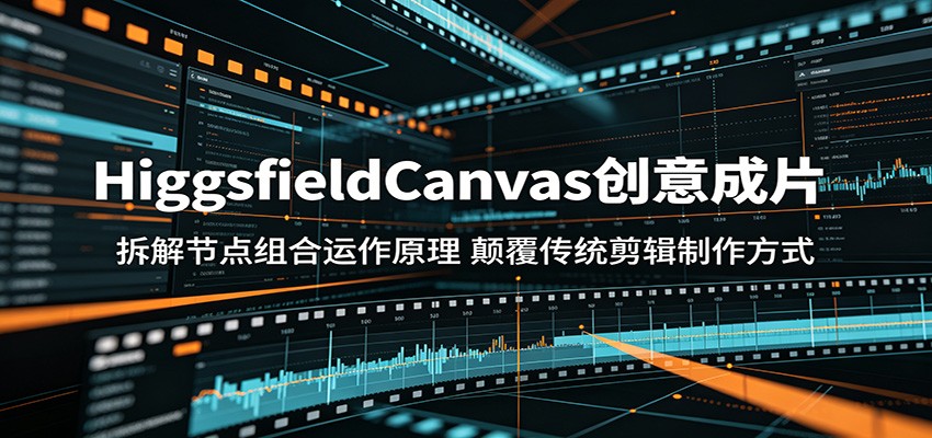 HiggsfieldCanvas创意成片:拆解节点组合运作原理,颠覆传统剪辑制作方式 - 网创智库网创-网赚-电商-tk-出海-AI-抖音-快手-小红书-视频号-玩法-创业-小程序-公众号-私域-s粉网创智库
