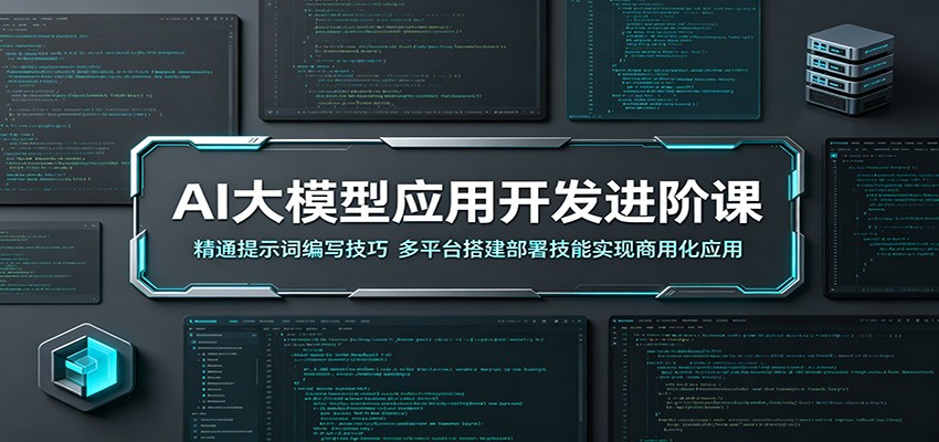 AI大模型应用开发进阶课：精通提示词编写技巧，多平台搭建部署技能实现商用化应用 - 网创智库网创-网赚-电商-tk-出海-AI-抖音-快手-小红书-视频号-玩法-创业-小程序-公众号-私域-s粉网创智库