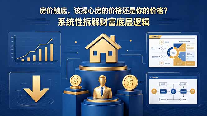 付费文章：房价触底，该操心房的价格还是你的价格？系统性拆解财富底层逻辑网创-网赚-电商-tk-出海-AI-抖音-快手-小红书-视频号-玩法-创业-小程序-公众号-私域-s粉网创智库