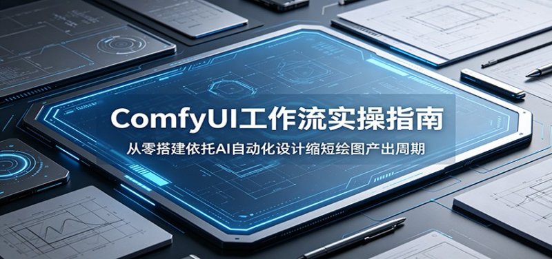 ComfyUI 工作流实操指南：从零搭建依托AI自动化设计缩短绘图产出周期网创-网赚-电商-tk-出海-AI-抖音-快手-小红书-视频号-玩法-创业-小程序-公众号-私域-s粉网创智库