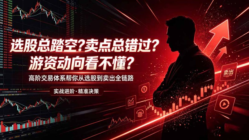 选股总踏空?卖点总错过?游资动向看不懂?高阶交易体系帮你从选股到卖出全链路(更新6月网创-网赚-电商-tk-出海-AI-抖音-快手-小红书-视频号-玩法-创业-小程序-公众号-私域-s粉网创智库
