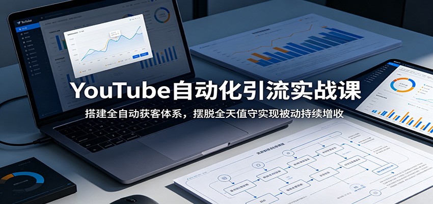 YouTube自动化引流实战课:搭建全自动获客体系,摆脱全天值守实现被动持续增收 - 网创智库网创-网赚-电商-tk-出海-AI-抖音-快手-小红书-视频号-玩法-创业-小程序-公众号-私域-s粉网创智库