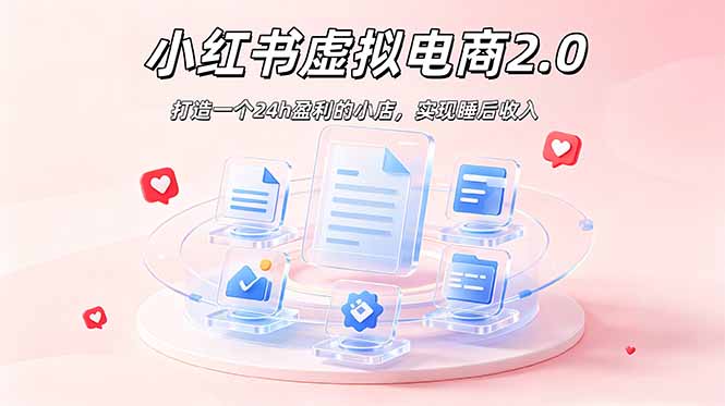 2026 年最强风口掘金项目：AI小红书虚拟电商，布局搜索流量，每日躺赚500+网创-网赚-电商-tk-出海-AI-抖音-快手-小红书-视频号-玩法-创业-小程序-公众号-私域-s粉网创智库