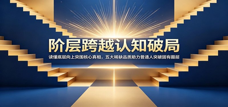 阶层跨越认知破局：读懂底层向上突围核心真相，五大稀缺品质助力普通人突破固有圈层网创-网赚-电商-tk-出海-AI-抖音-快手-小红书-视频号-玩法-创业-小程序-公众号-私域-s粉网创智库