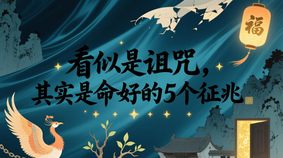 付费文章：看似是诅咒，其实是命好的5个征兆 - 网创智库网创-网赚-电商-tk-出海-AI-抖音-快手-小红书-视频号-玩法-创业-小程序-公众号-私域-s粉网创智库