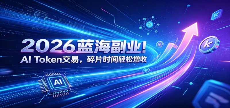 2026蓝海副业！AI Token交易，碎片时间轻松增收网创-网赚-电商-tk-出海-AI-抖音-快手-小红书-视频号-玩法-创业-小程序-公众号-私域-s粉网创智库