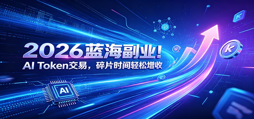 2026蓝海副业！AI Token交易，碎片时间轻松增收 - 网创智库网创-网赚-电商-tk-出海-AI-抖音-快手-小红书-视频号-玩法-创业-小程序-公众号-私域-s粉网创智库