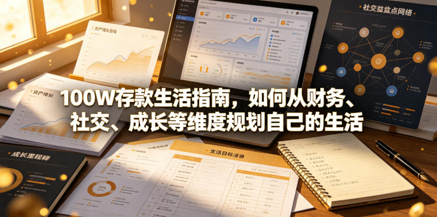 付费文章：100W存款生活指南，如何从财务、社交、成长等维度规划自己的生活 - 网创智库网创-网赚-电商-tk-出海-AI-抖音-快手-小红书-视频号-玩法-创业-小程序-公众号-私域-s粉网创智库