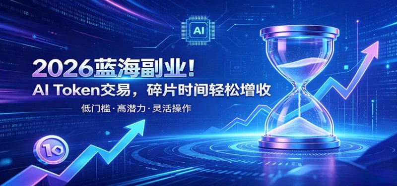 AI Token算力赛道！普通人可入局的数字副业，零门槛快速起步网创-网赚-电商-tk-出海-AI-抖音-快手-小红书-视频号-玩法-创业-小程序-公众号-私域-s粉网创智库