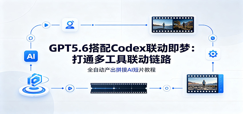 GPT5.6搭配Codex联动即梦:打通多工具联动链路,全自动产出拼接AI短片教程 - 网创智库网创-网赚-电商-tk-出海-AI-抖音-快手-小红书-视频号-玩法-创业-小程序-公众号-私域-s粉网创智库
