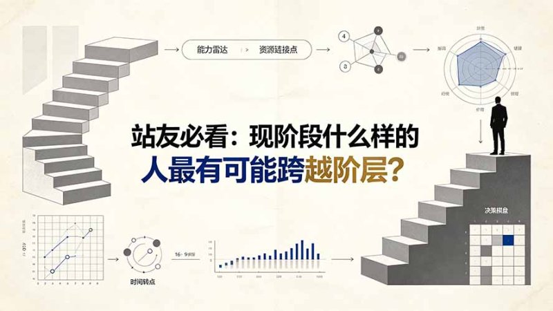 付费文章:站友必看:现阶段什么样的人最有可能跨越阶层?网创-网赚-电商-tk-出海-AI-抖音-快手-小红书-视频号-玩法-创业-小程序-公众号-私域-s粉网创智库