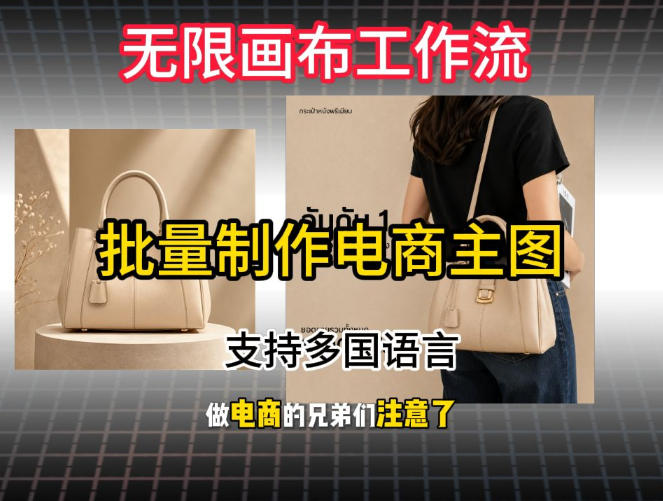 批量复刻电商爆款主图工作流搭建教学，批量下载，支持多国语言，不管是国内电商还是跨境店群都能用网创-网赚-电商-tk-出海-AI-抖音-快手-小红书-视频号-玩法-创业-小程序-公众号-私域-s粉网创智库