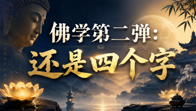 付费文章：佛学第二弹：还是四个字网创-网赚-电商-tk-出海-AI-抖音-快手-小红书-视频号-玩法-创业-小程序-公众号-私域-s粉网创智库