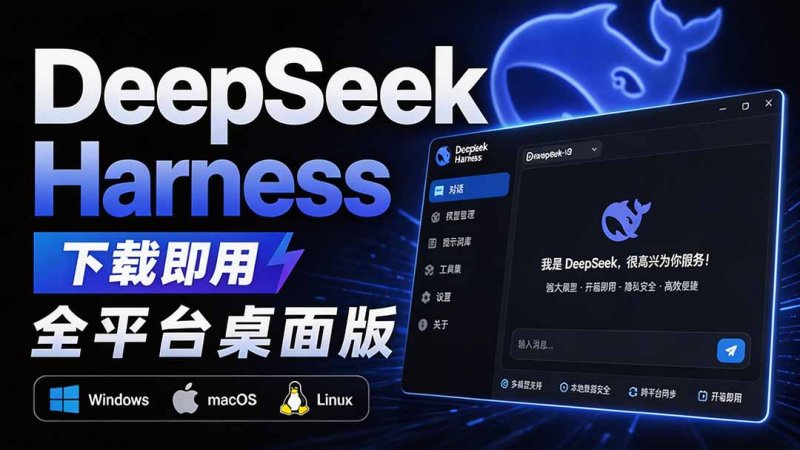 Github上近20万 Stars ，Harness 现在可以双击运行使用了， Harness 全平台桌面版 DSH Desktop网创-网赚-电商-tk-出海-AI-抖音-快手-小红书-视频号-玩法-创业-小程序-公众号-私域-s粉网创智库