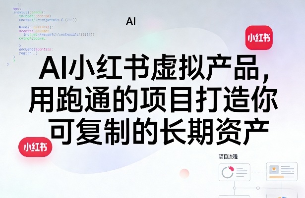AI小红书虚拟产品,用跑通的项目打造你可复制的长期资产(更新0902)网创-网赚-电商-tk-出海-AI-抖音-快手-小红书-视频号-玩法-创业-小程序-公众号-私域-s粉网创智库