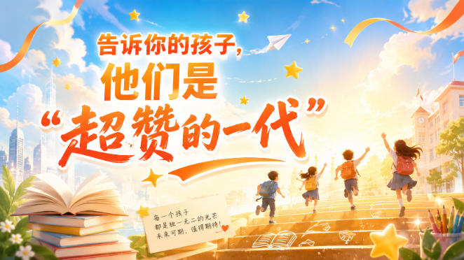 某付费社群专属文章:告诉你的孩子,他们是“超赞的一代”。网创-网赚-电商-tk-出海-AI-抖音-快手-小红书-视频号-玩法-创业-小程序-公众号-私域-s粉网创智库