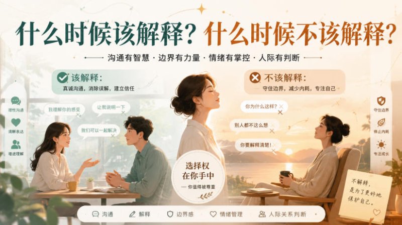 付费文章：什么时候该解释？什么时候不该解释？网创-网赚-电商-tk-出海-AI-抖音-快手-小红书-视频号-玩法-创业-小程序-公众号-私域-s粉网创智库
