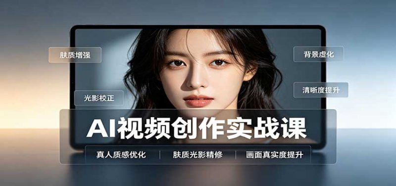 AI视频创作实战课：人物面部情绪调试，真人质感优化，提示词模板与变现方向网创-网赚-电商-tk-出海-AI-抖音-快手-小红书-视频号-玩法-创业-小程序-公众号-私域-s粉网创智库