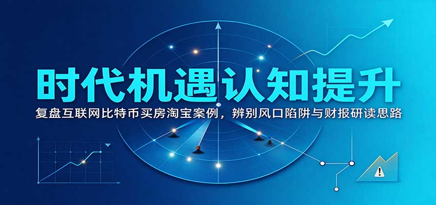 时代机遇认知提升:复盘互联网比特币买房淘宝案例,辨别风口陷阱与财报研读思路 - 网创智库网创-网赚-电商-tk-出海-AI-抖音-快手-小红书-视频号-玩法-创业-小程序-公众号-私域-s粉网创智库